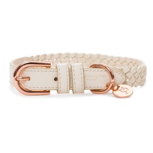 Vanderpump Pets Hundhalsband, beige